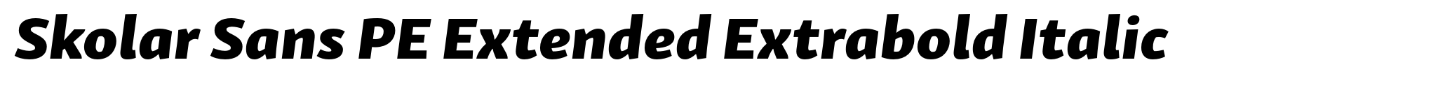 Skolar Sans PE Extended Extrabold Italic image